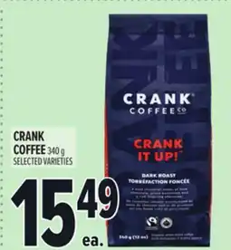 Metro CRANK COFFEE offer