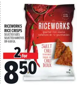Metro RICEWORKS RICE CRISPS offer