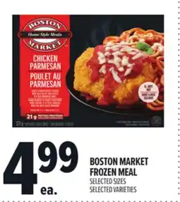 Metro BOSTON MARKET FROZEN MEAL SIZES offer