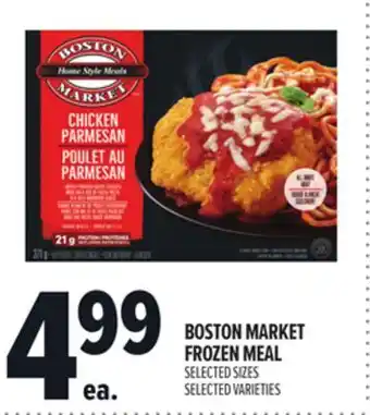 Metro BOSTON MARKET FROZEN MEAL SIZES offer