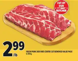 Metro FRESH PORK SIDE RIBS CENTRE CUT REMOVED VALUE PACK offer