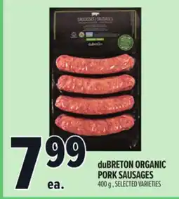 Metro DUBRETON ORGANIC PORK SAUSAGES offer