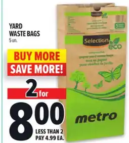 Metro YARD WASTE BAGS offer