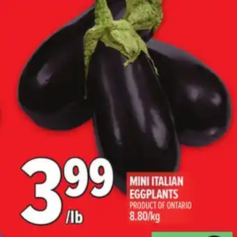 Metro MINI ITALIAN EGGPLANTS offer