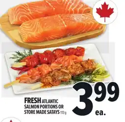 Metro FRESH ATLANTIC SALMON PORTIONS OR STORE MADE SATAYS offer