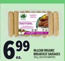 Metro MCLEAN ORGANIC BREAKFAST SAUSAGES offer