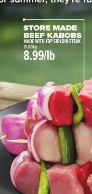 Metro STORE MADE BEEF KABOBS offer