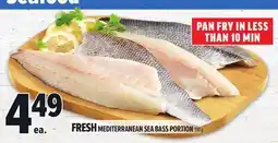 Metro FRESH MEDITERRANEAN SEA BASS PORTION offer