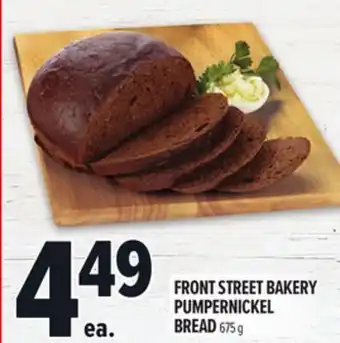 Metro FRONT STREET BAKERY PUMPERNICKEL BREAD offer