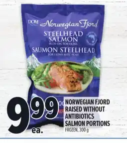Metro NORWEGIAN FJORD RAISED WITHOUT ANTIBIOTICS SALMON PORTIONS offer