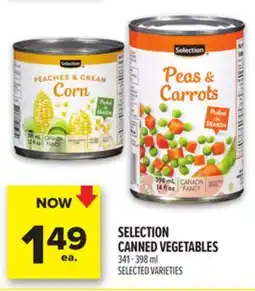 Metro SELECTION CANNED VEGETABLES offer