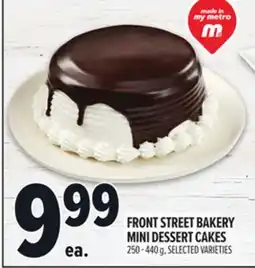 Metro FRONT STREET BAKERY MINI DESSERT CAKES offer