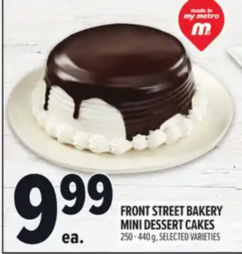 Metro FRONT STREET BAKERY MINI DESSERT CAKES offer
