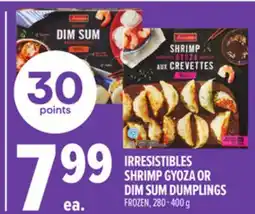 Metro IRRESISTIBLES SHRIMP GYOZA OR DIM SUM DUMPLINGS offer