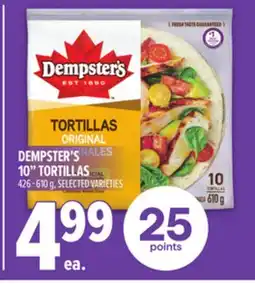 Metro DEMPSTER'S 10 TORTILLAS offer