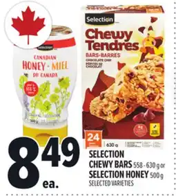Metro SELECTION CHEWY BARS 558 - 630 G OR SELECTION HONEY 500 G offer