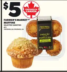 Loblaws FARMER'S MARKET MUFFINS, 4'S offer