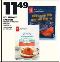 Loblaws PC SMOKED SALMON, 125/150G offer