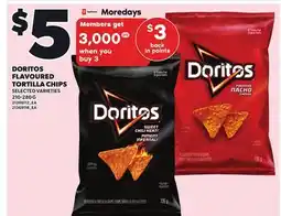 Loblaws DORITOS FLAVOURED TORTILLA CHIPS, 210-280 G offer