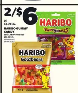 Loblaws HARIBO GUMMY CANDY, 170-175 G offer