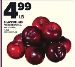 Loblaws BLACK PLUMS offer