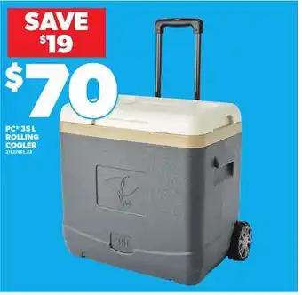 Loblaws PC 35 L ROLLING COOLER offer