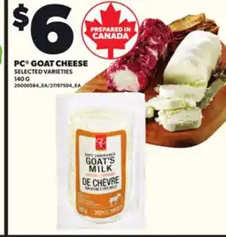 Loblaws PC GOAT CHEESE, 140 G offer