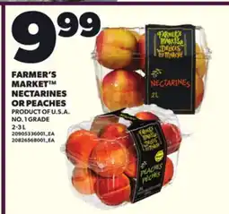 Loblaws FARMER'S MARKET NECTARINES OR PEACHES, 2-3 L offer