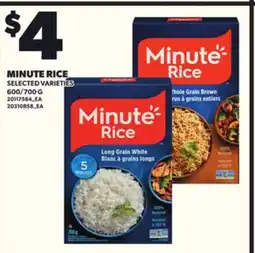 Loblaws MINUTE RICE, 600/700G offer