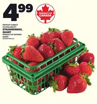 Loblaws STRAWBERRIES, QUART offer