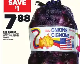 Loblaws RED ONIONS, 7LB BAG offer
