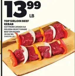 Loblaws TOP SIRLOIN BEEF KEBAB offer