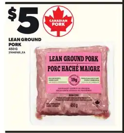Loblaws LEAN GROUND PORK, 450G offer