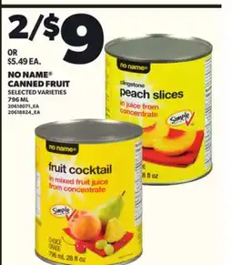 Loblaws NO NAME CANNED FRUIT, 796 ML offer