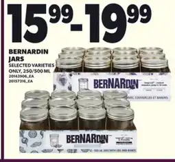 Loblaws BERNARDIN JARS, 250/500ML offer