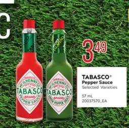 Loblaws TABASCO PEPPER SAUCE, 57ML offer