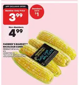 Loblaws FARMER'S MARKET BICOLOUR CORN, 4'S offer