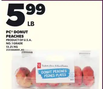 Loblaws PC DONUT PEACHES offer