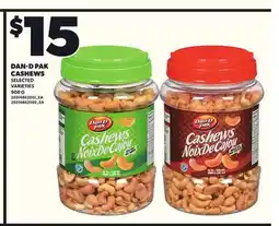 Loblaws DAN-D PAK CASHEWS, 908 G offer