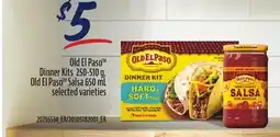 Loblaws OLD EL PASO DINNER KITS, 250-510G, OLD EL PASO SALSA, 650ML offer