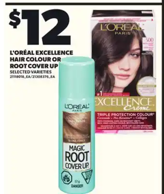 Loblaws L'ORÉAL EXCELLENCE HAIR COLOUR OR ROOT COVER UP offer