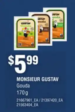 Loblaws MONSIEUR GUSTAV GOUDA, 170 g offer
