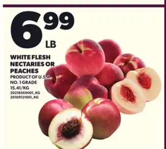 Loblaws WHITE FLESH NECTARIES OR PEACHES offer