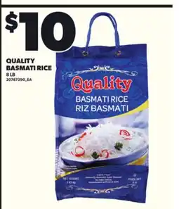 Loblaws QUALITY BASMATI RICE, 8 LB offer