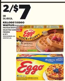 Loblaws KELLOGG'S EGGO WAFFLES, 6/8'S offer