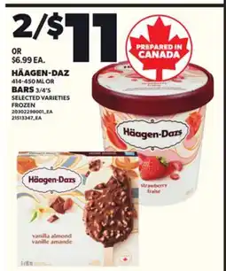 Loblaws HÄAGEN-DAZ, 414-450ML BARS, 3/4'S offer