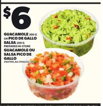 Independent Grocer GUACAMOLE 300 G OR PICO DE GALLO SALSA 200 G offer