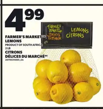 Independent Grocer FARMER'S MARKET LEMONS, 2 LB offer