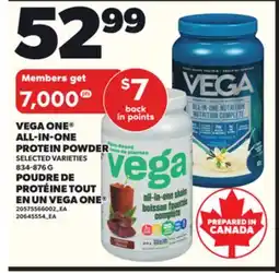 Independent Grocer VEGA ONE ALL-IN-ONE PROTEIN POWDER, 834-876 G offer