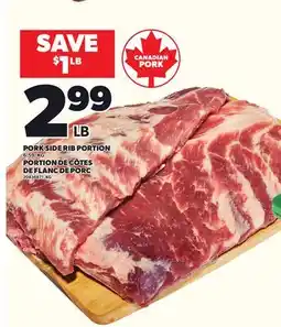 Independent Grocer PORK SIDE RIB PORTION offer